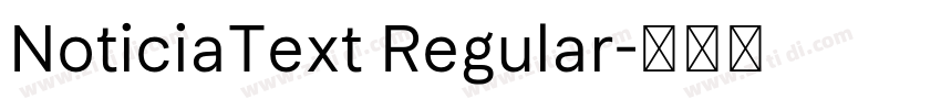 NoticiaText Regular字体转换